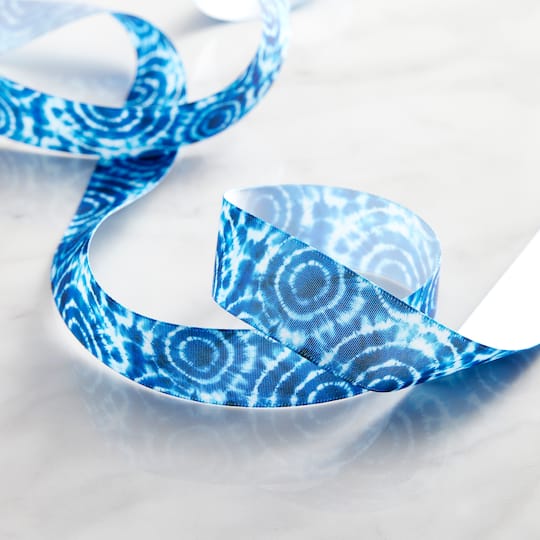 1'' x 5 yd. Floral Bloom Ribbon by Celebrate It®